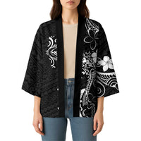 Black Hawaii Kimono Hammerhead Shark Tattoo Curve Polynesian LT14 - Polynesian Pride