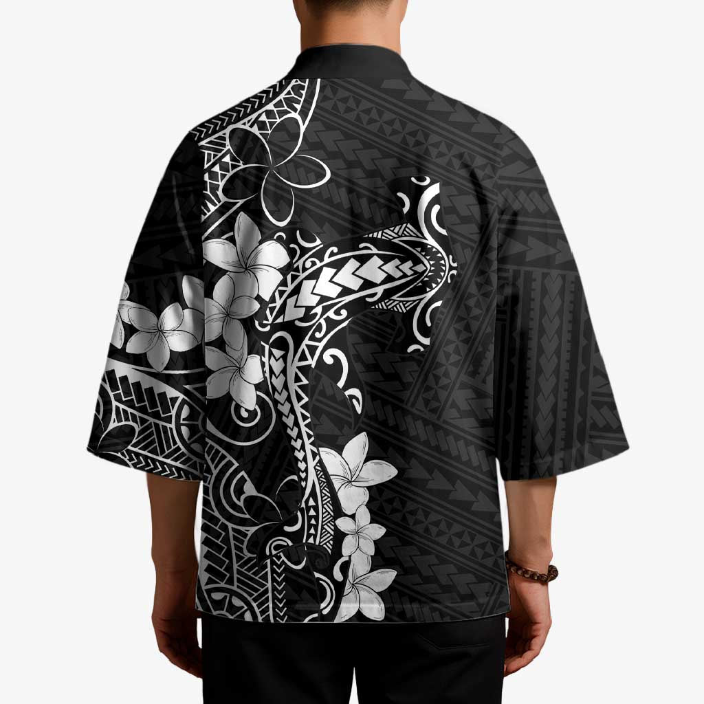Black Hawaii Kimono Hammerhead Shark Tattoo Curve Polynesian LT14 - Polynesian Pride