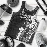 Black Hawaii Men Tank Top Hammerhead Shark Tattoo Curve Polynesian LT14 - Polynesian Pride