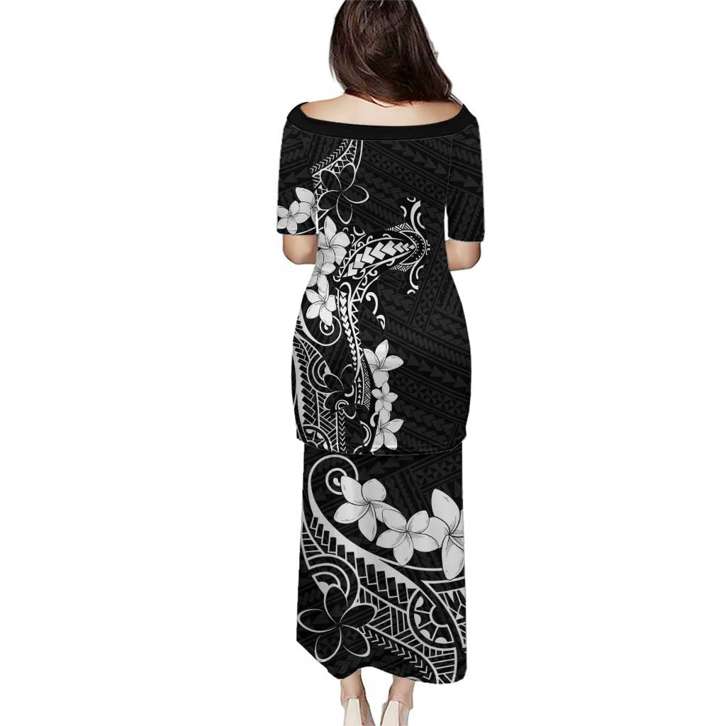 Black Hawaii Puletasi Hammerhead Shark Tattoo Curve Polynesian - Polynesian Pride