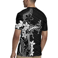 Black Hawaii Rugby Jersey Hammerhead Shark Tattoo Curve Polynesian LT14 - Polynesian Pride