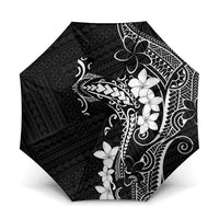Black Hawaii Umbrella Hammerhead Shark Tattoo Curve Polynesian LT14 One Size Folded 11.42 inch Opened Diameter 37.4 inch Black - Polynesian Pride