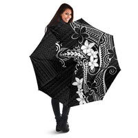 Black Hawaii Umbrella Hammerhead Shark Tattoo Curve Polynesian LT14 - Polynesian Pride