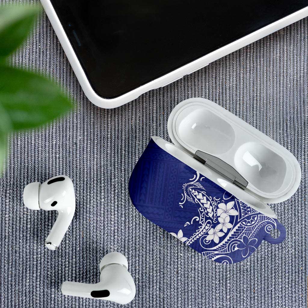 Blue Hawaii AirPods Case Hammerhead Shark Tattoo Curve Polynesian LT14 - Polynesian Pride