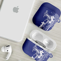 Blue Hawaii AirPods Case Hammerhead Shark Tattoo Curve Polynesian LT14 - Polynesian Pride