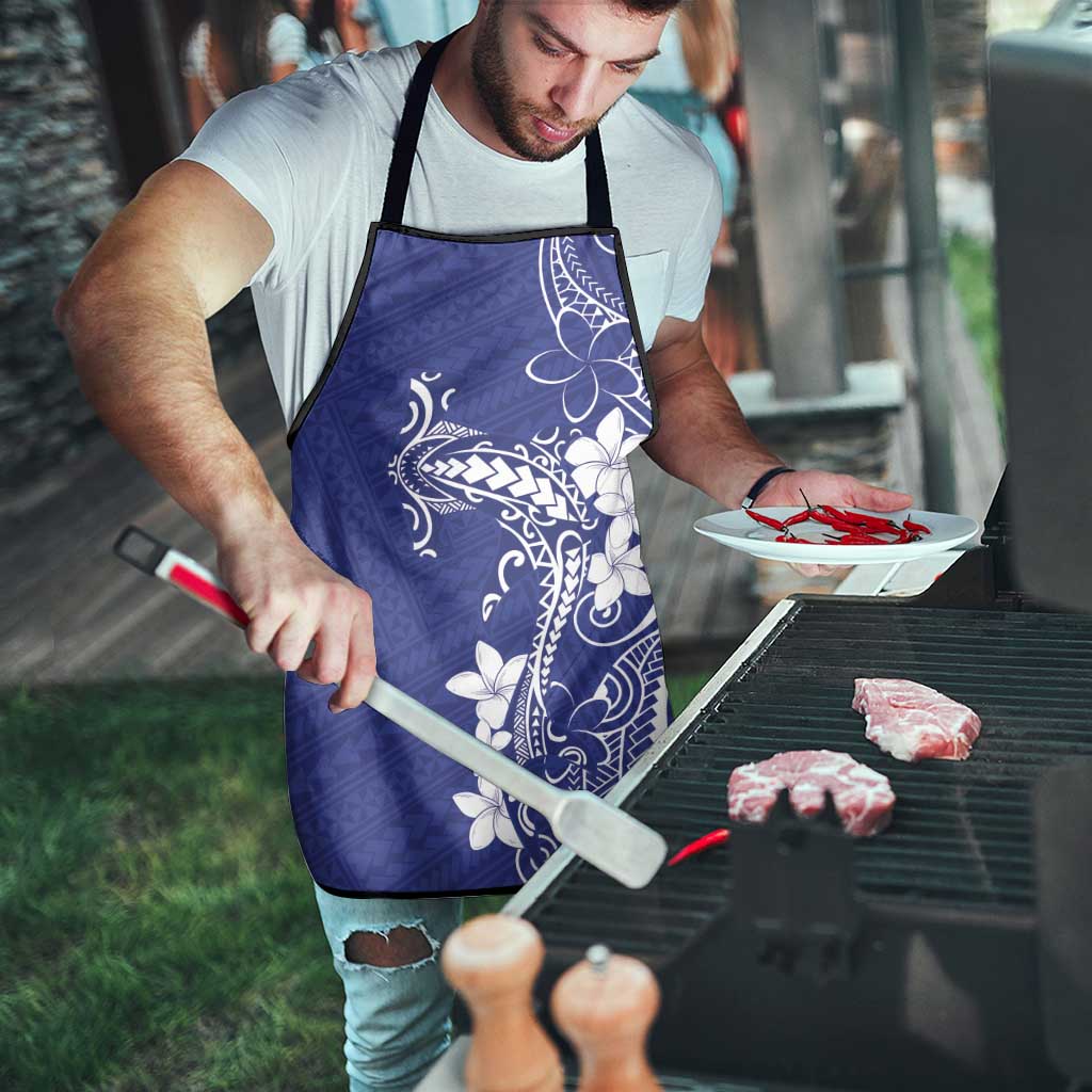 Blue Hawaii Apron Hammerhead Shark Tattoo Curve Polynesian LT14 - Polynesian Pride