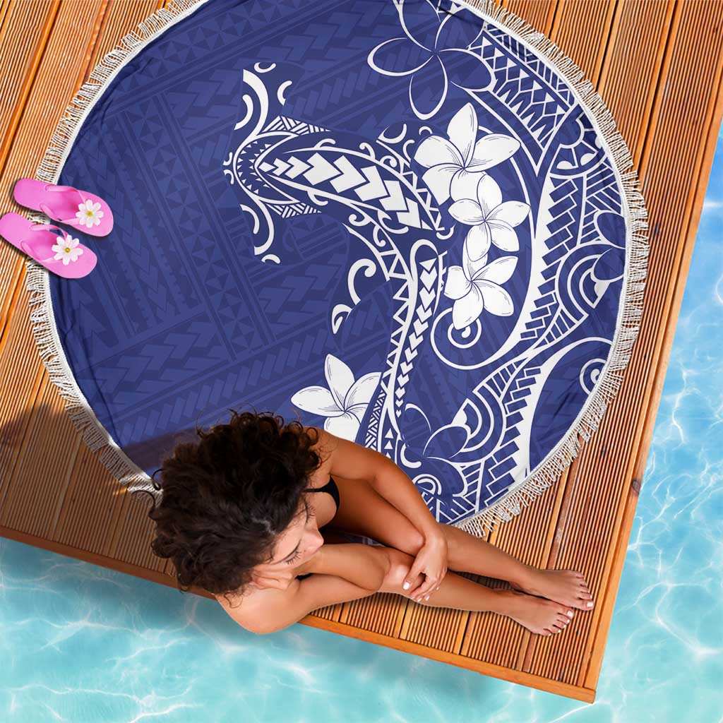 Blue Hawaii Beach Blanket Hammerhead Shark Tattoo Curve Polynesian LT14 - Polynesian Pride