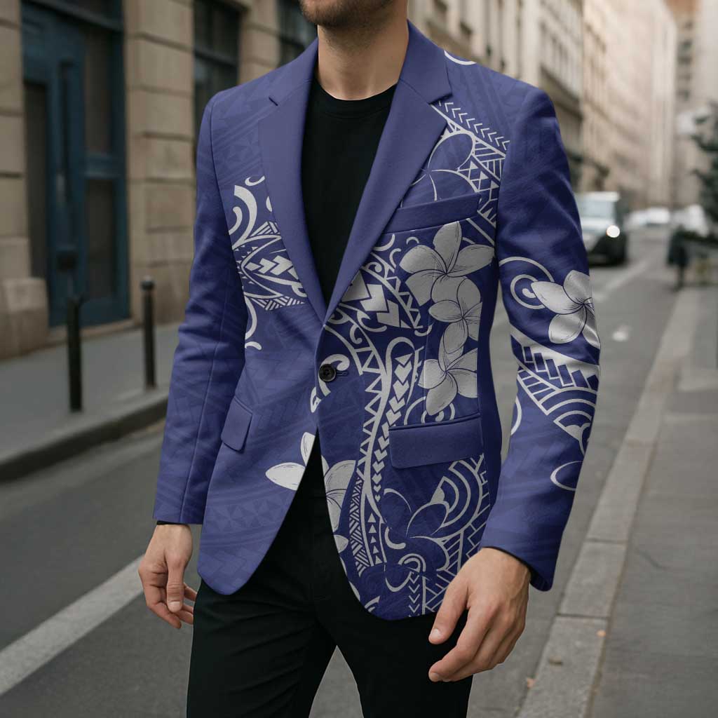 Blue Hawaii Blazer Hammerhead Shark Tattoo Curve Polynesian - Polynesian Pride