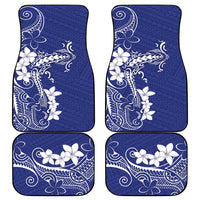 Blue Hawaii Car Mats Hammerhead Shark Tattoo Curve Polynesian - Polynesian Pride