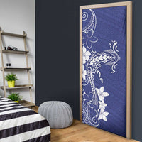 Blue Hawaii Door Cover Hammerhead Shark Tattoo Curve Polynesian LT14 - Polynesian Pride