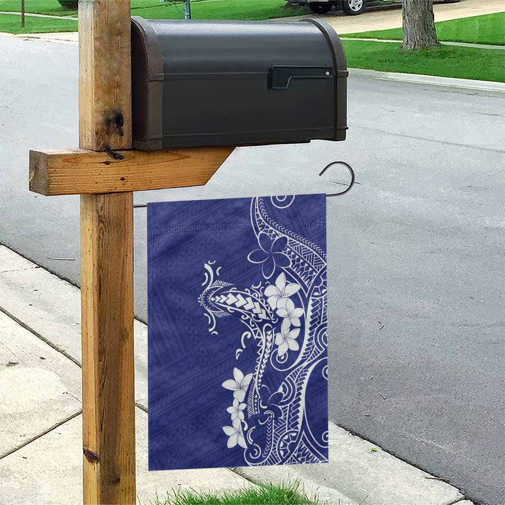 Blue Hawaii Garden Flag Hammerhead Shark Tattoo Curve Polynesian - Polynesian Pride