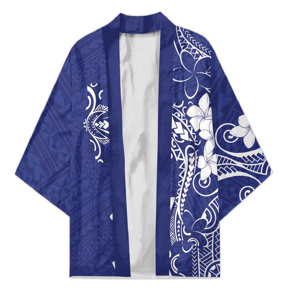 Blue Hawaii Kimono Hammerhead Shark Tattoo Curve Polynesian LT14 Unisex Blue - Polynesian Pride