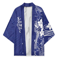 Blue Hawaii Kimono Hammerhead Shark Tattoo Curve Polynesian LT14 Unisex Blue - Polynesian Pride