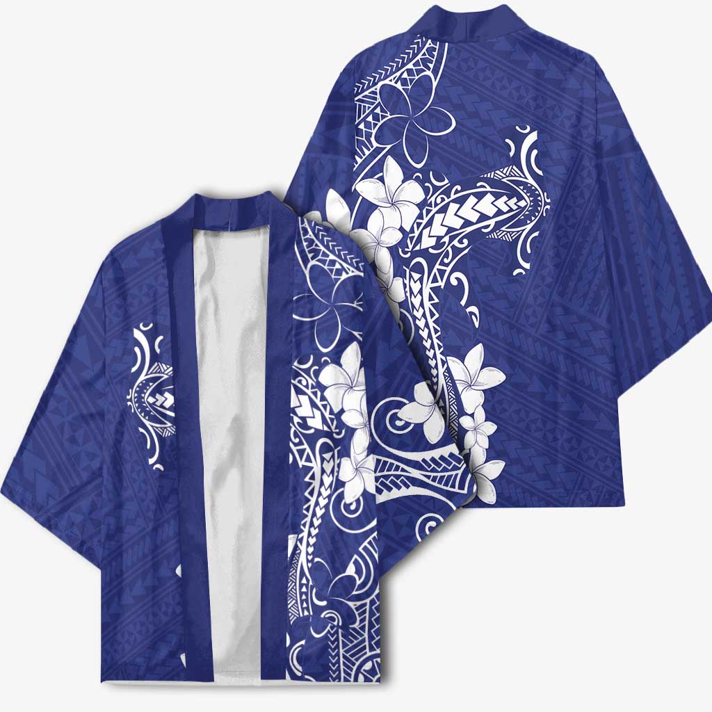 Blue Hawaii Kimono Hammerhead Shark Tattoo Curve Polynesian LT14 - Polynesian Pride