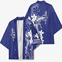 Blue Hawaii Kimono Hammerhead Shark Tattoo Curve Polynesian LT14 - Polynesian Pride