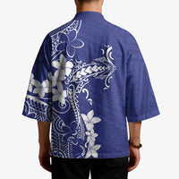 Blue Hawaii Kimono Hammerhead Shark Tattoo Curve Polynesian LT14 - Polynesian Pride