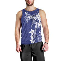 Blue Hawaii Men Tank Top Hammerhead Shark Tattoo Curve Polynesian LT14 - Polynesian Pride