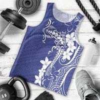 Blue Hawaii Men Tank Top Hammerhead Shark Tattoo Curve Polynesian LT14 - Polynesian Pride