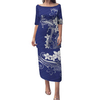 Blue Hawaii Puletasi Hammerhead Shark Tattoo Curve Polynesian - Polynesian Pride