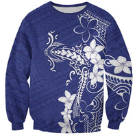 Blue Hawaii Sweatshirt Hammerhead Shark Tattoo Curve Polynesian LT14 Unisex Blue - Polynesian Pride
