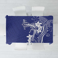 Blue Hawaii Tablecloth Hammerhead Shark Tattoo Curve Polynesian LT14 Blue - Polynesian Pride