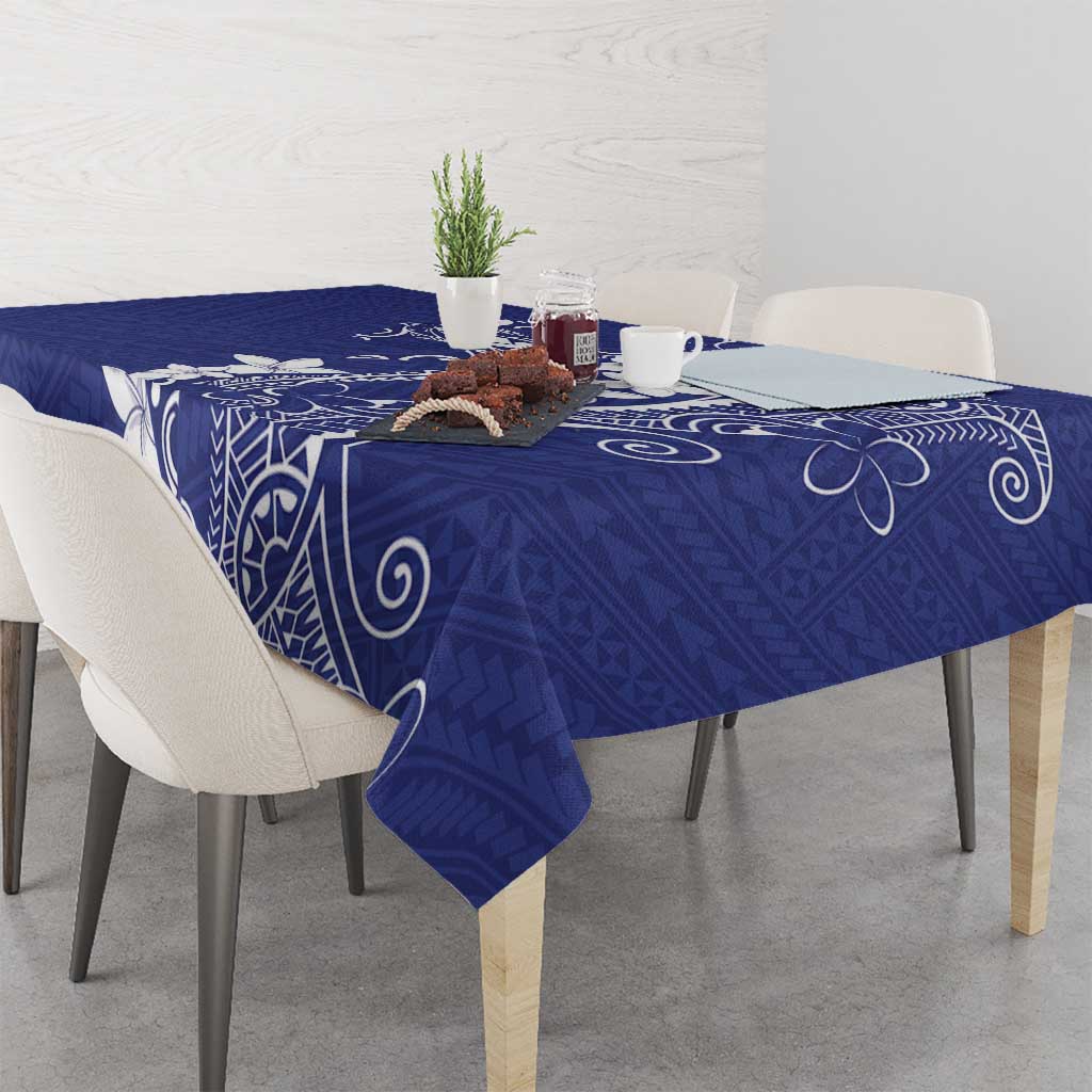 Blue Hawaii Tablecloth Hammerhead Shark Tattoo Curve Polynesian LT14 - Polynesian Pride