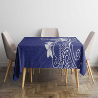 Blue Hawaii Tablecloth Hammerhead Shark Tattoo Curve Polynesian LT14 - Polynesian Pride