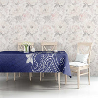 Blue Hawaii Tablecloth Hammerhead Shark Tattoo Curve Polynesian LT14 - Polynesian Pride