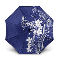 Blue Hawaii Umbrella Hammerhead Shark Tattoo Curve Polynesian LT14 One Size Folded 11.42 inch Opened Diameter 37.4 inch Blue - Polynesian Pride