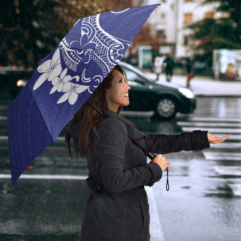 Blue Hawaii Umbrella Hammerhead Shark Tattoo Curve Polynesian LT14 - Polynesian Pride