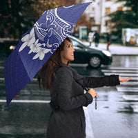 Blue Hawaii Umbrella Hammerhead Shark Tattoo Curve Polynesian LT14 - Polynesian Pride