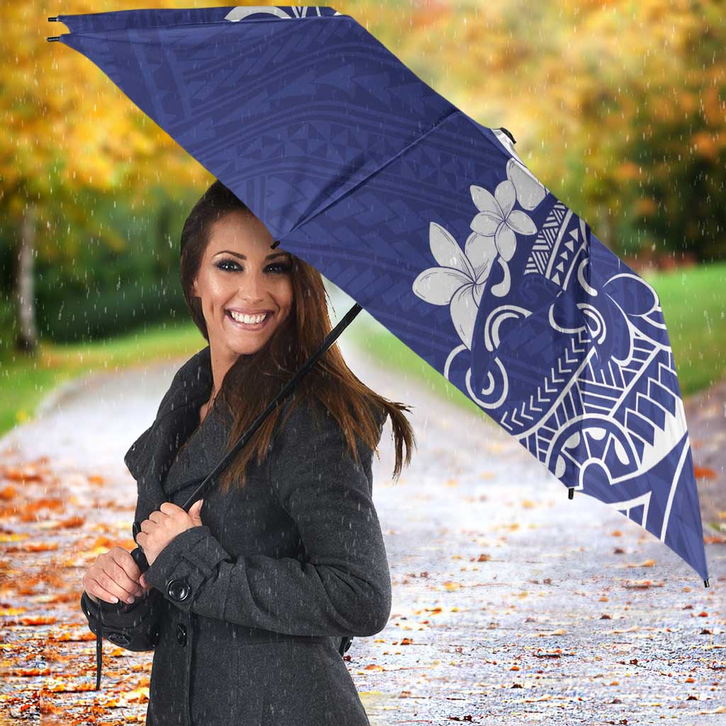 Blue Hawaii Umbrella Hammerhead Shark Tattoo Curve Polynesian LT14 - Polynesian Pride