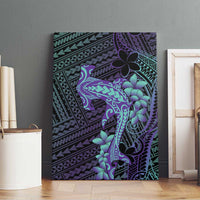 Purple Paradise Hawaii Canvas Wall Art Hammerhead Shark Tattoo Curve Polynesian LT14 - Polynesian Pride