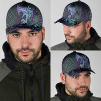 Purple Paradise Hawaii Classic Cap Hammerhead Shark Tattoo Curve Polynesian - Polynesian Pride
