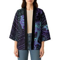 Purple Paradise Hawaii Kimono Hammerhead Shark Tattoo Curve Polynesian LT14 - Polynesian Pride