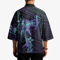 Purple Paradise Hawaii Kimono Hammerhead Shark Tattoo Curve Polynesian LT14 - Polynesian Pride