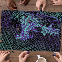 Purple Paradise Hawaii Puzzle Hammerhead Shark Tattoo Curve Polynesian LT14 - Polynesian Pride