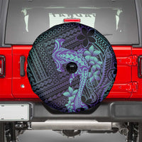 Purple Paradise Hawaii Spare Tire Cover Hammerhead Shark Tattoo Curve Polynesian - Polynesian Pride
