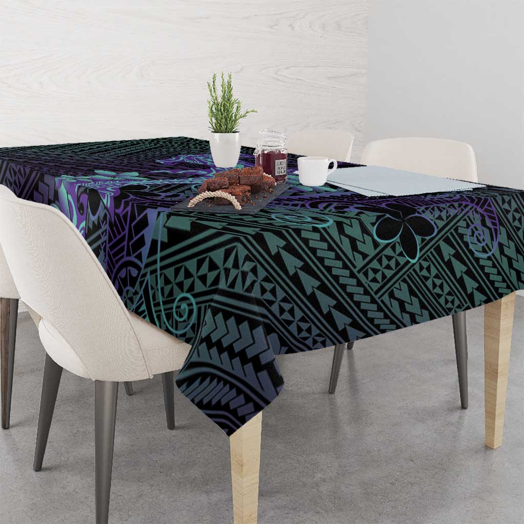 Purple Paradise Hawaii Tablecloth Hammerhead Shark Tattoo Curve Polynesian LT14 - Polynesian Pride