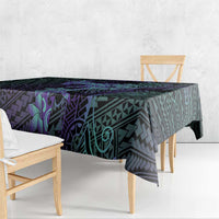 Purple Paradise Hawaii Tablecloth Hammerhead Shark Tattoo Curve Polynesian LT14 - Polynesian Pride