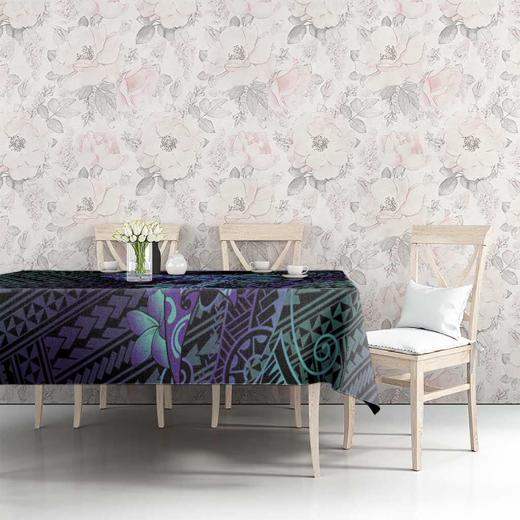 Purple Paradise Hawaii Tablecloth Hammerhead Shark Tattoo Curve Polynesian LT14 - Polynesian Pride