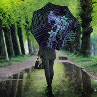 Purple Paradise Hawaii Umbrella Hammerhead Shark Tattoo Curve Polynesian LT14 - Polynesian Pride