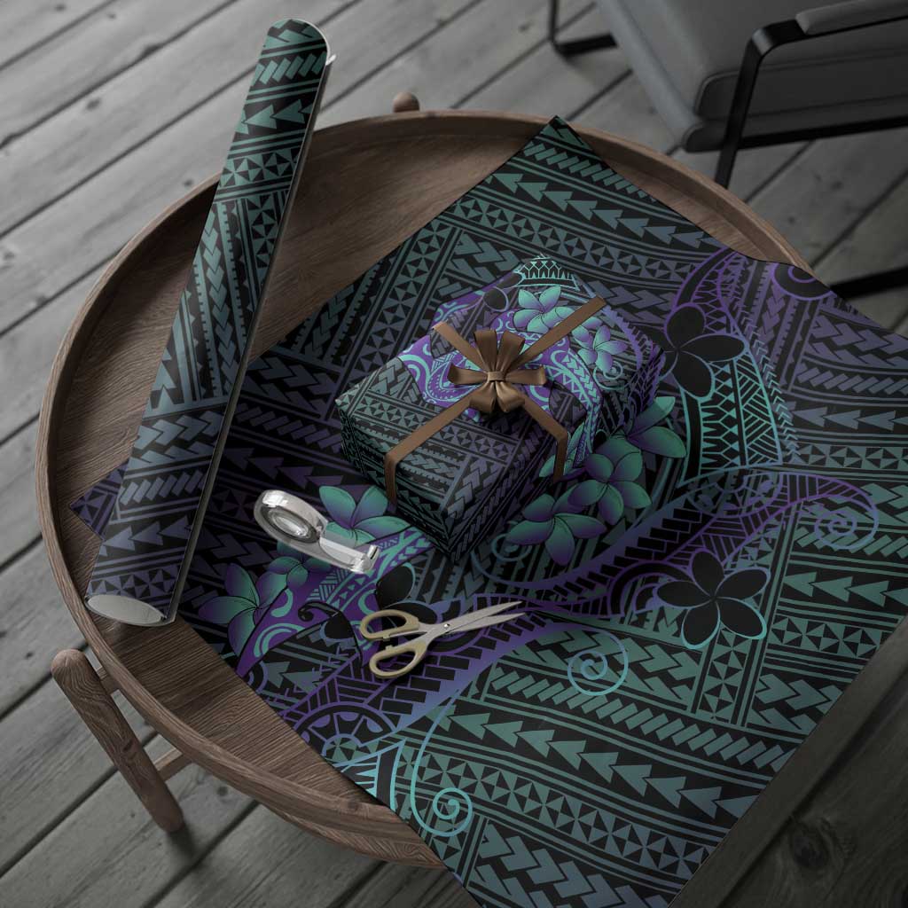 Purple Paradise Hawaii Wrapping Paper Hammerhead Shark Tattoo Curve Polynesian LT14 - Polynesian Pride