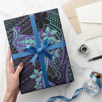 Purple Paradise Hawaii Wrapping Paper Hammerhead Shark Tattoo Curve Polynesian LT14 - Polynesian Pride