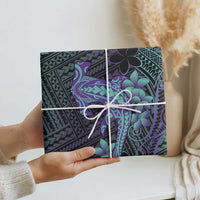 Purple Paradise Hawaii Wrapping Paper Hammerhead Shark Tattoo Curve Polynesian LT14 - Polynesian Pride