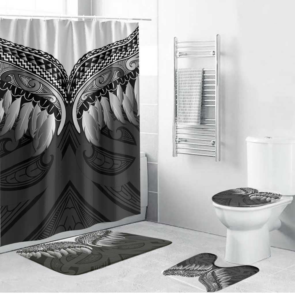 Poutama Korowai New Zealand Bathroom Set Aotearoa Maori Tattoo - Polynesian Pride