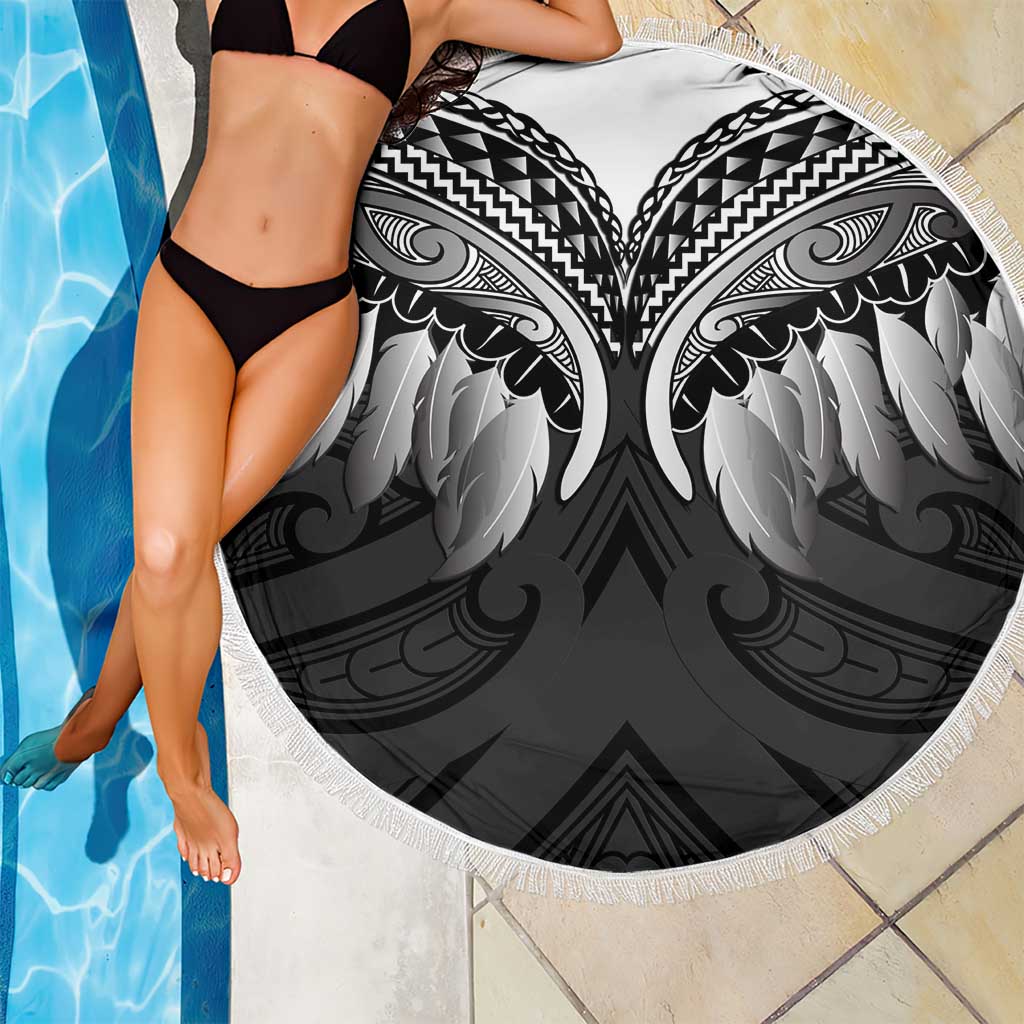 Poutama Korowai New Zealand Beach Blanket Aotearoa Maori Tattoo - Polynesian Pride