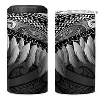 Poutama Korowai New Zealand 4 in 1 Can Cooler Tumbler Aotearoa Maori Tattoo - Polynesian Pride