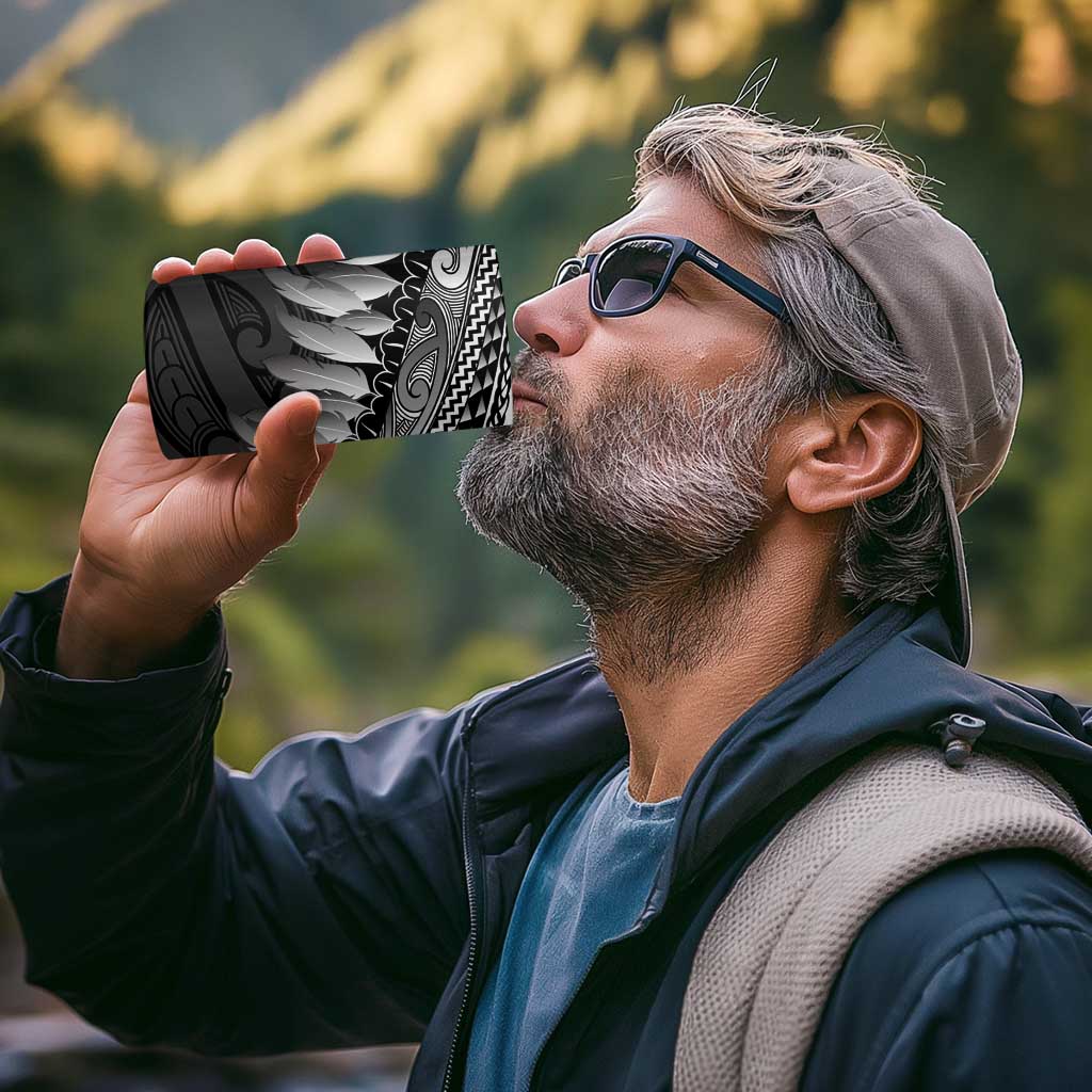 Poutama Korowai New Zealand 4 in 1 Can Cooler Tumbler Aotearoa Maori Tattoo - Polynesian Pride