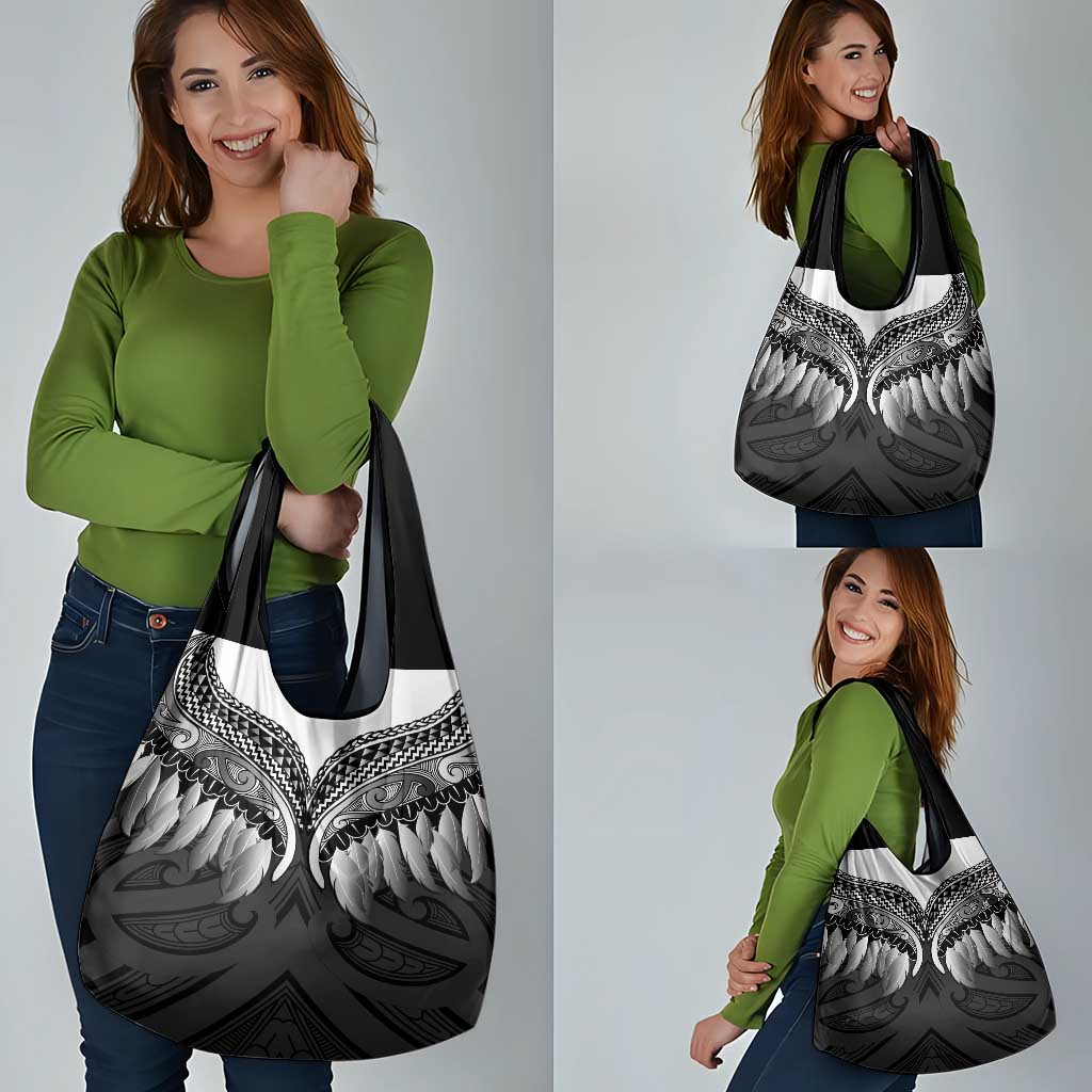 Poutama Korowai New Zealand Grocery Bag Aotearoa Maori Tattoo - Polynesian Pride